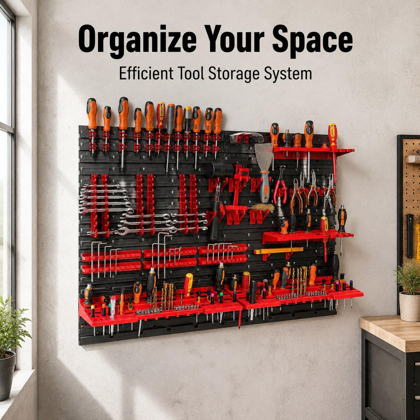 Home Improvement Binford Tools - Tempat Penyimpanan Dinding dengan Panel Dinding,