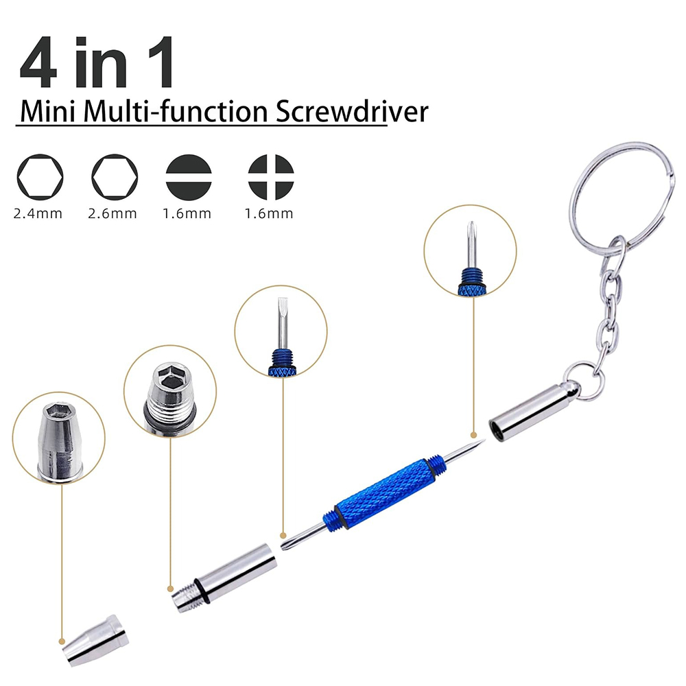 4 Buah Obeng Mini untuk Kacama - Screwdriver Set Precision ulasan dan harga